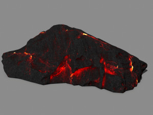 lava rock Model 3D