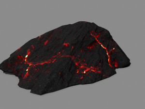 lava rock Model 3D