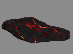 lava rock Model 3D
