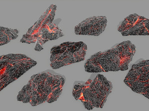 lava rock Model 3D