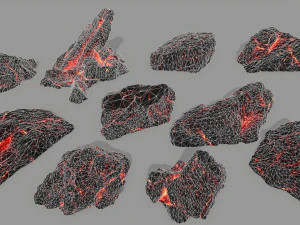 lava rock 3D Model