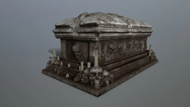 tomb 3D Model .c4d .max .obj .3ds .fbx .stl .blend 