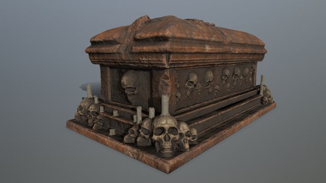 tomb 3D Model .c4d .max .obj .3ds .fbx .stl .blend 
