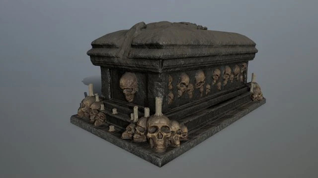 tomb 3D Model .c4d .max .obj .3ds .fbx .stl .blend 