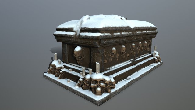 tomb 3D Модель .c4d .max .obj .3ds .fbx .stl .blend 