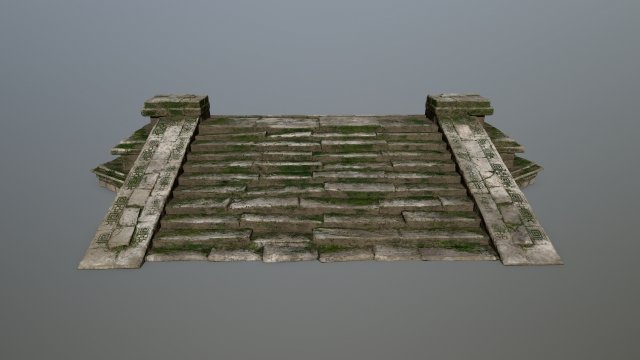 stair 3D Model .c4d .max .obj .3ds .fbx .stl .blend 