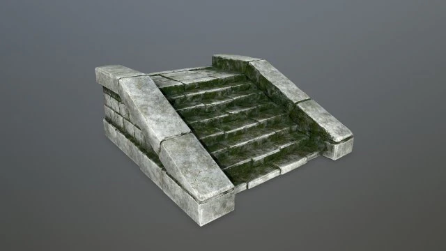 stair 3D Model .c4d .max .obj .3ds .fbx .stl .blend