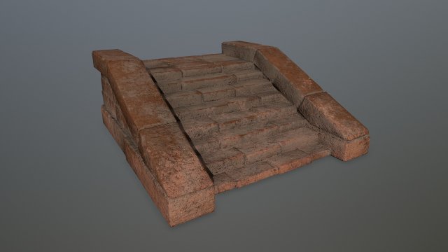 stair 3D Model .c4d .max .obj .3ds .fbx .stl .blend 