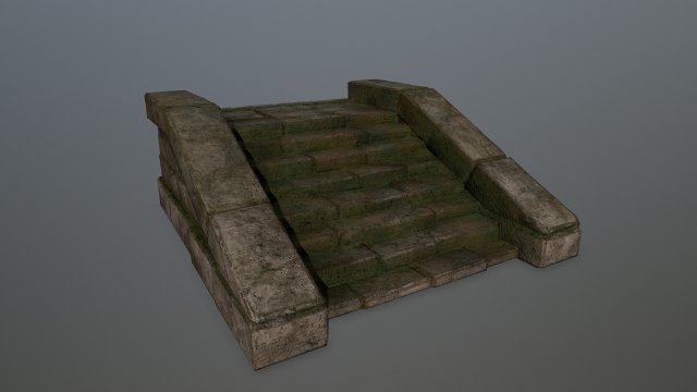 stair 3D 模型 .c4d .max .obj .3ds .fbx .stl .blend 