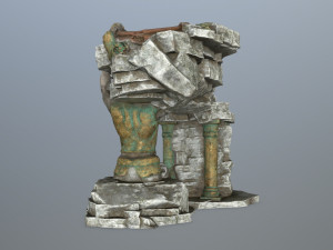 old temple 3D Model