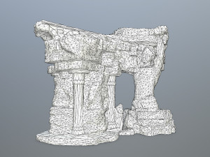 old temple 3D Model