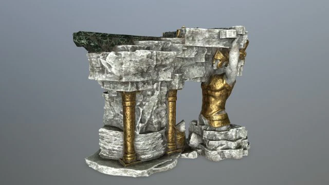 temple 3D Model .c4d .max .obj .3ds .fbx .stl .blend 