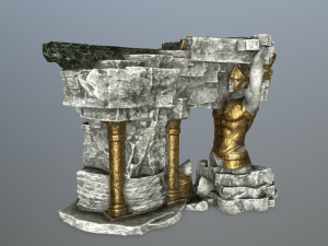 temple 3D 模型