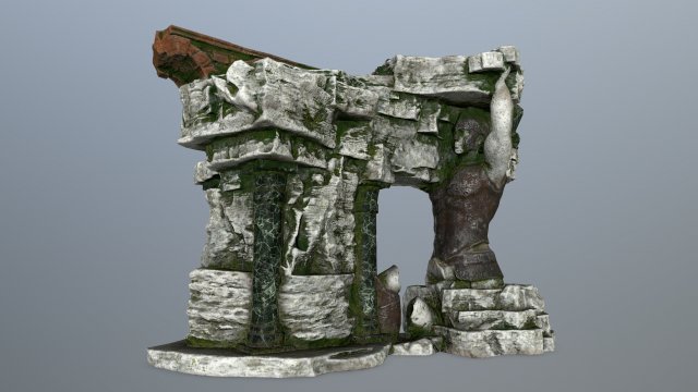 temple Modello 3D .c4d .max .obj .3ds .fbx .stl .blend 