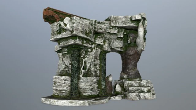temple 3D Model .c4d .max .obj .3ds .fbx .stl .blend 