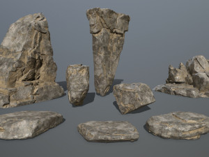desert rock Model 3D