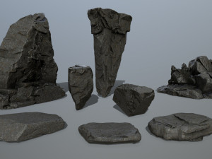 cliff rock Modello 3D