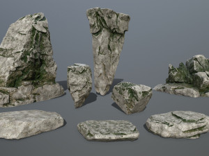 rock set 3D Model