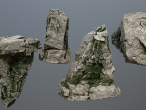 rock set 3D मॉडल