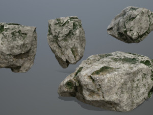 rock set 3D मॉडल