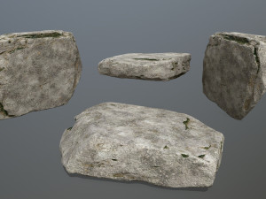 rock set 3D मॉडल