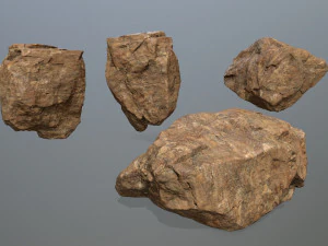 desert rock set 3D Model