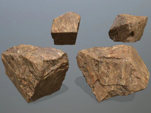 desert rock set 3D Model