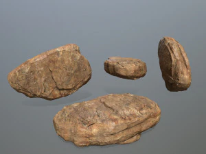 desert rock set 3D Model