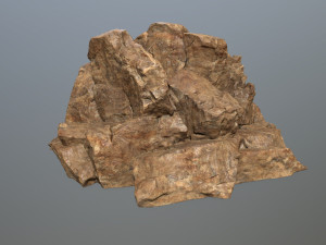 desert rock set 3D-Modell