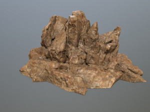 desert rock set 3D-Modell