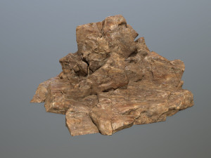 desert rock set 3D-Modell
