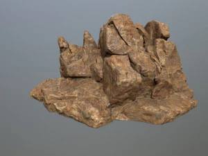 desert rock set 3D Model