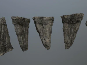 insieme della roccia della scogliera Modello 3D