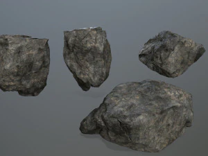 insieme della roccia della scogliera Modello 3D