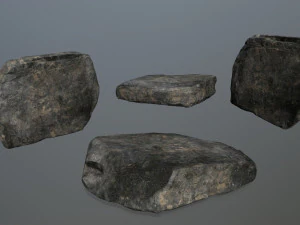 insieme della roccia della scogliera Modello 3D