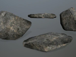 insieme della roccia della scogliera Modello 3D