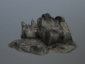 cliff rock set 3D Modell
