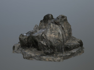 cliff rock set 3D Modell