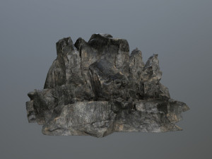 cliff rock set 3D Modell