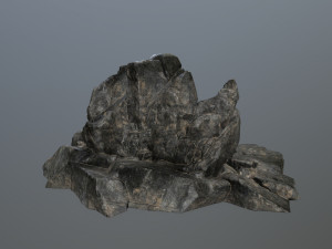 cliff rock set 3D Modell