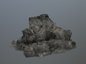 cliff rock set 3D Modell