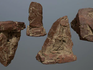desert rock set 3D Model