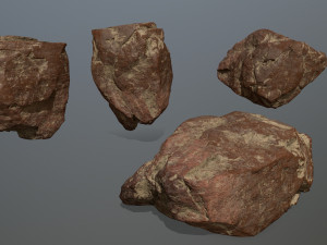desert rock set 3D 模型