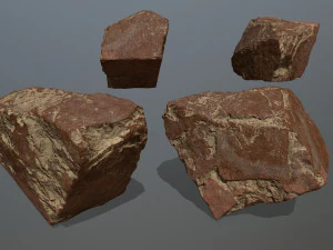 desert rock set 3D Model