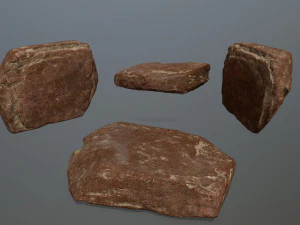 desert rock set 3D Model