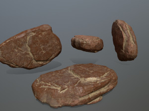 desert rock set 3D 模型