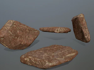 desert rock set 3D Model