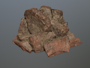 desert rock set 3D 模型