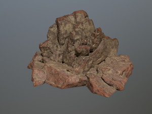 desert rock set 3D 模型