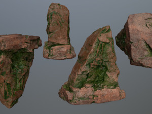 desert rocks 3D मॉडल